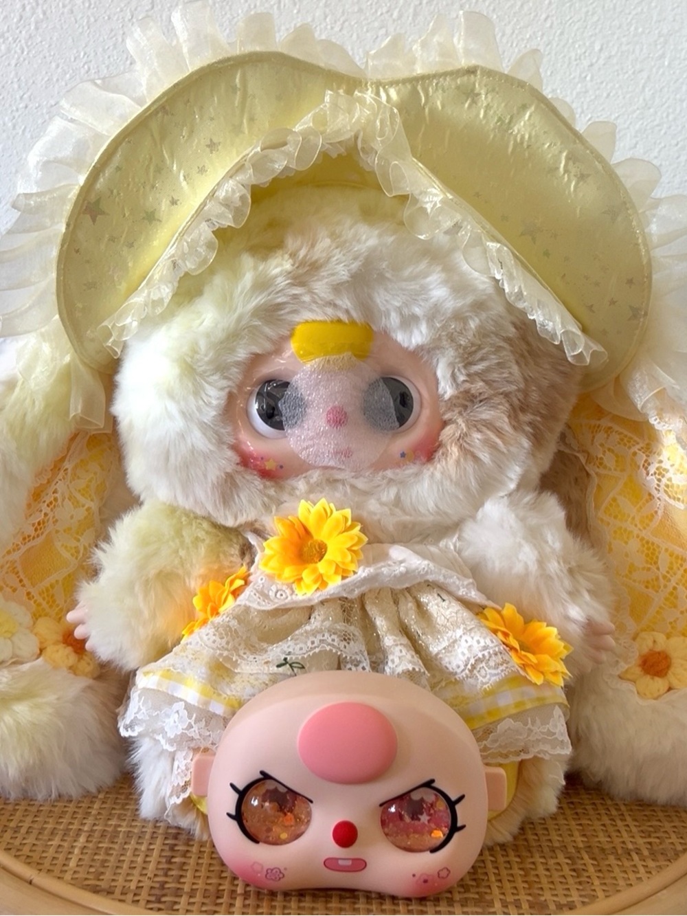 Baby three 400% sun blossom - yellow bunny + custom liquid eyes